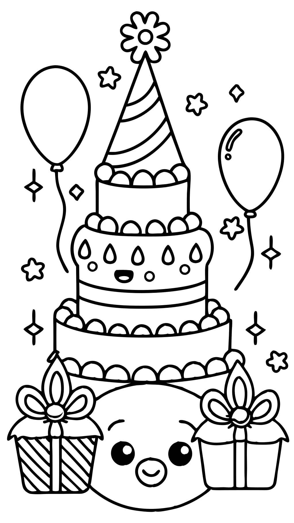 birthday coloring pages printable